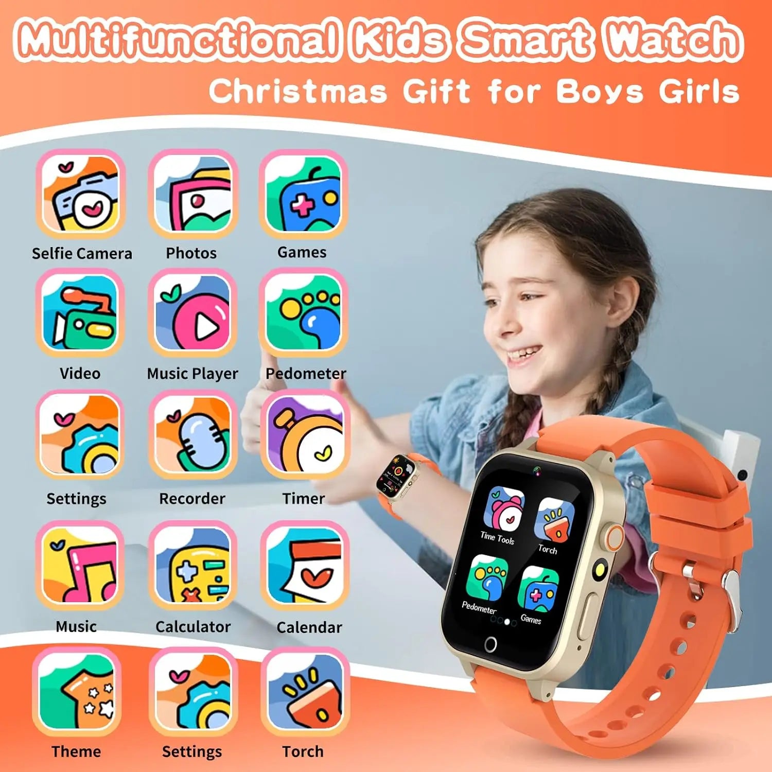 Kids Games Smart Watch for Age 5-12